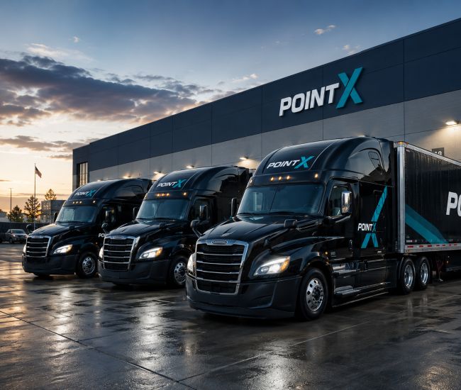 Point X transportation trucks